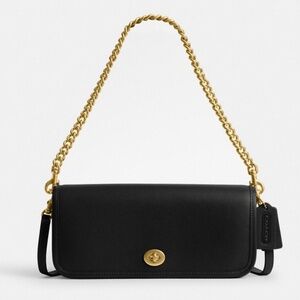 Coach Dinky Bag (Black/Brass)